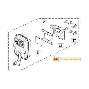 Kipufog&oacute; komplett HC 265 XP, HC 280 XP