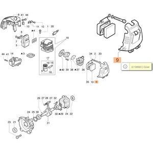 L&eacute;gszűrő levegőszűrő fed&eacute;l 725 series, OS 250, PPX 250