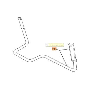 Korm&aacute;ny cső g&aacute;zkar n&eacute;lk&uuml;l 755 &Uacute;J - 61040040 helyett