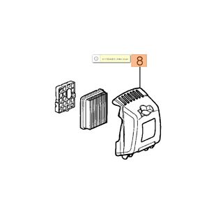 L&eacute;gszűrő burkolat  BC 320 / PPX 270 - 61170040