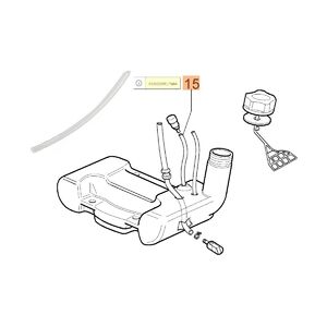 Benzincső Sparta 37,370,42,BC380,420, GS 630, &aacute;tl&aacute;tsz&oacute; - 61250228
