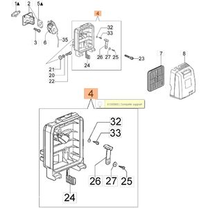 L&eacute;gszűrő tart&oacute; komplett  Sparta 42-44-440