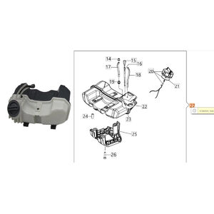&Uuml;zemanyag tank komplett BC 270