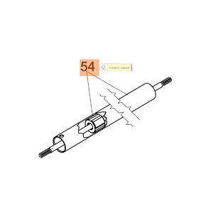 Meghajt&oacute; cső BC 240,241,300 - 26 mm