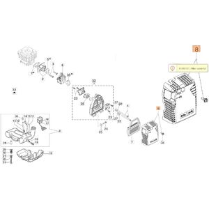 L&eacute;gszűrő fed&eacute;l csavarral  741,Sparta 381-441-441BP