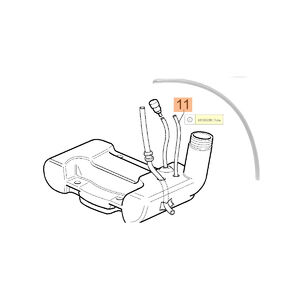 Benzincső, &aacute;tl&aacute;tsz&oacute; Sparta 38,380,42 - 61200092 - 2.2 x 4.2 x 170 mm