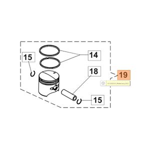 Dugatty&uacute; komplett 32 mm - BC22,220,24,240,HC265XP,HC280XP,BC280