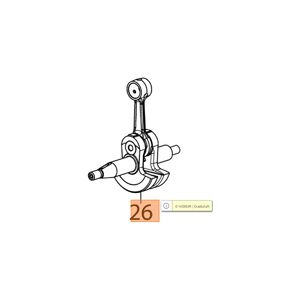 Főtengely BC 530 S-T, BC 550, BCF 530
