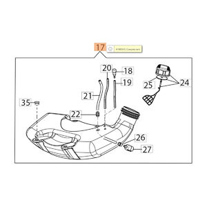 &Uuml;zemanyag tank BC 530,550 Master, BCF 530, BCF 550 - 2020. 09.-től - 61402035