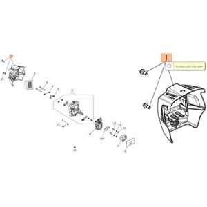 L&eacute;gszűrő levegőszűrő fed&eacute;l csavarral, BCH 250, BCH 400 - II. Series