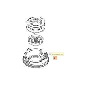 Damilfej fed&eacute;l lyukas t&aacute;ny&eacute;r - 61459100+61459102 - 5db/csomag-nem bonthat&oacute;