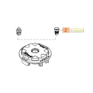 Adapter csavar, any&aacute;s M10 x 1.25 LHF - Load&Go 130mm - 63129002+63129008+63129015