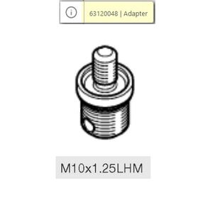 Adapter csavar, ap&aacute;s M10 x 1,25 LMH - Load&Go 130 mm - 63129002+63129008+63129015