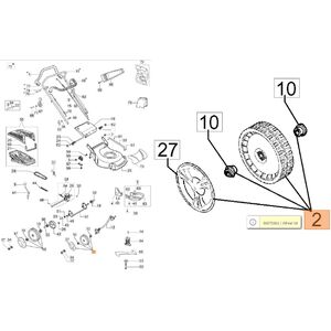 Ker&eacute;k, első ker&eacute;k G 53 TBX Comfort