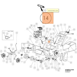 Tengely SR 40 R45, SR 40 S50, ST 50 H60 gyepeszellőztető