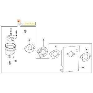 Karbur&aacute;tor jav&iacute;t&oacute; k&eacute;szlet  G 44 PK-TK, G 48 PK-TK, MAX 48 TK (K40,K500,K600)