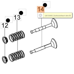 Szelep  Emak motorhoz  K 500-600-605-650-655 LI