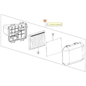 L&eacute;gszűrő h&aacute;z komplett K 500, 600, 700, 800 - 2013 ut&aacute;ni &Uacute;J EMAK&reg; motor