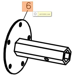 Ker&eacute;kagy hatsz&ouml;gletű 6-sz&ouml;gletű MH 197 RK
