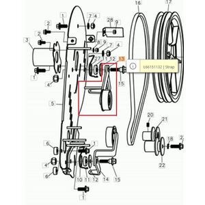 G&ouml;rgő &eacute;ksz&iacute;j fesz&iacute;tő, h&aacute;trameneti belső MH 175 RK-RKS