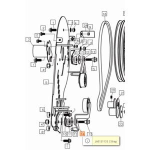 G&ouml;rgő &eacute;ksz&iacute;j fesz&iacute;tő, előremeneti k&uuml;lső MH 175 RK-RKS