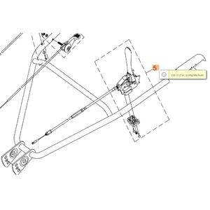 Kuplung kar komplett bowdennel MH 197 RKS (K800 HC)