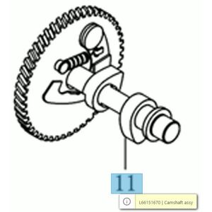 Vez&eacute;rműtengely   K 900 H-HR motor, Bertolini 218