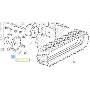Fogasker&eacute;k gumitalp hajt&oacute; CR 270, CR 340