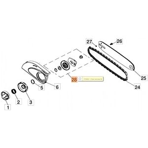 L&aacute;ncfesz&iacute;tő k&eacute;szlet   GS 180E- GS 200 E - ellendarab: 51030081