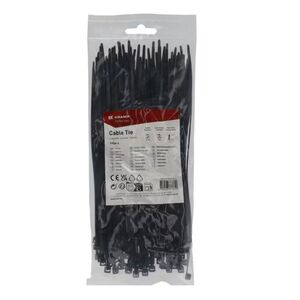 Kramp UV &aacute;ll&oacute; k&aacute;belk&ouml;tegelő 3.6 x 200 mm fekete 100 db