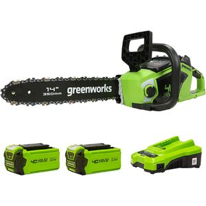 Láncfűrész készlet akkumulátoros Greenworks GD40CS15K2X 40 v, 3/8-1.3-52 szemes, akku- és töltővel