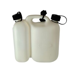 Üzemanyagkanna Oregon  kombi 5+3 liter fehér, kiöntőcsővel
