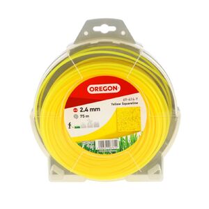 Damil 2.4mm szögletes Oregon  75m sárga akasztóval