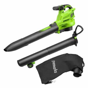 Lombf&uacute;v&oacute;-sz&iacute;v&oacute; akkumul&aacute;toros Greenworks BL48L421-01 akkumul&aacute;torral &eacute;s t&ouml;ltővel