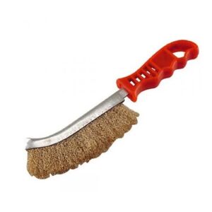 Drótkefe, műanyag nyél, rezezett