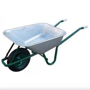 Horganyzott talicska 85L/150 KG tömör kerékkel