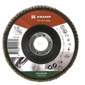 Kramp lamell&aacute;s csiszol&oacute;korong cirk&oacute;nium 125 mm P40 emelt