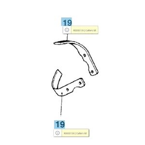 Kapakés szett 60 cm rotor - 10 db jobb + 10 db bal- Bertolini 410,411 kapa adapter