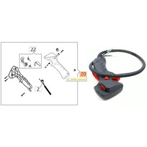 Gázkar komplett BCH 250, BCH 400, BCH 500 - ÚJ <= BF000023