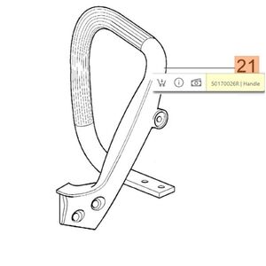 Felső foganty&uacute; Oleo-Mac 937, 941C-CX, GS370, GS 410C - CX, GS 44-440