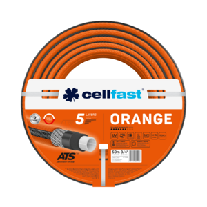 CELLFAST Locsolótömlő 5 rétegű ORANGE 3/4&quot  50 m