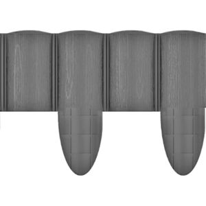 CELLFAST Ágyásszegély fautánzatú grafit 4 tagos 2,3 m ECO